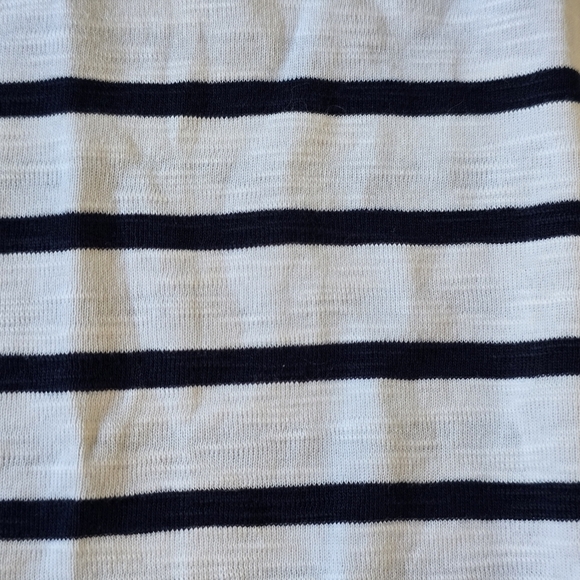 J.Jill Pima Slub Scoop Neck Side Slit Tee Size Large Petite - Picture 4 of 9